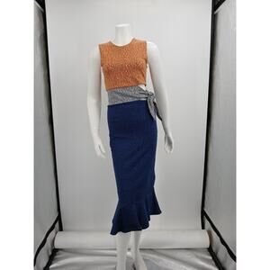 Opening Ceremony Midi Dress Size M Colorblock Y2K Summer Party